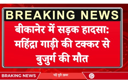 बीकानेर में सड़क हादसा: महिंद्रा गाड़ी की टक्कर से बुजुर्ग की मौत – JAI BIKANA