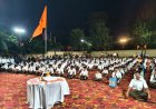 बीकानेर: संघ के 100वें वर्ष पर पथ संचलन, स्वयंसेवकों का स्वागत मूसलाधार बारिश में हुआ